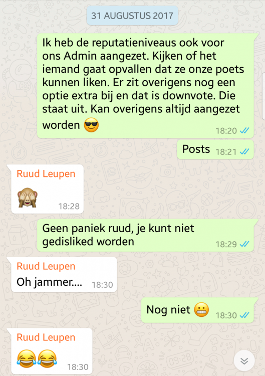 Wat er zoal besproken wordt in de Adminapp...