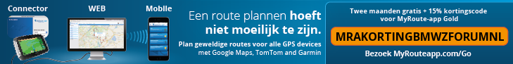 Forumkorting bij MyRouteApp!